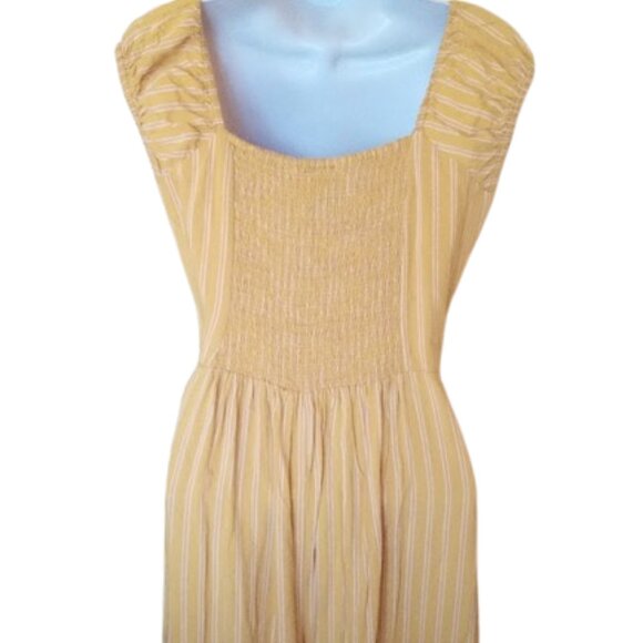 Striped Yellow Jumpsuit Size Small - Picture 5 of 6
